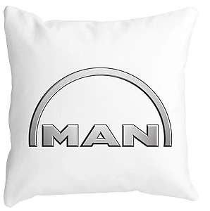 Perna Decorativa, Man, 40×40 cm, Alba, Mata, Husa Detasabila, Burduf