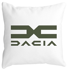 Perna Decorativa, Dacia, 40×40 cm, Alba, Mata, Husa Detasabila, Burduf