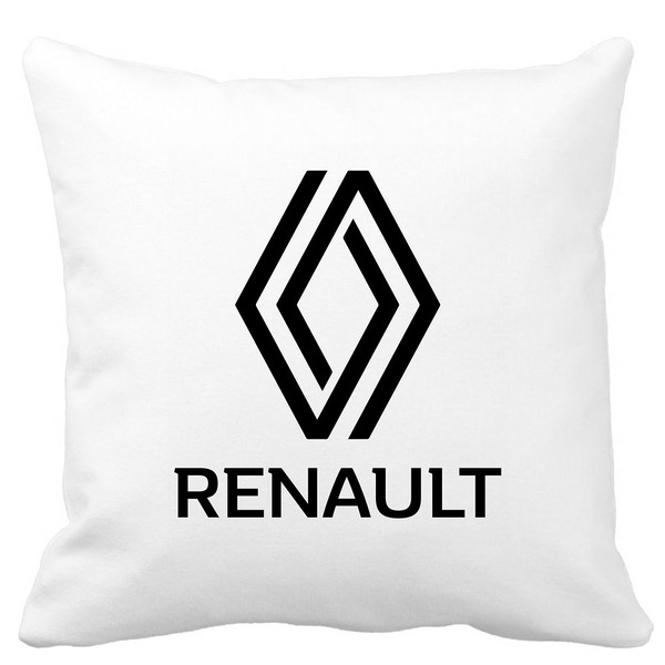 Perna Decorativa, Renault, 40×40 cm, Alba, Mata, Husa Detasabila, Burduf 3 bscalbmat0738