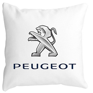 Perna Decorativa, Peugeot, 40×40 cm, Alba, Mata, Husa Detasabila, Burduf