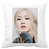 Perna Decorativa BlackPink Rose 1, 40×40 cm, Alba, Mata, Husa Detasabila, Burduf 4 bscalbmat0765