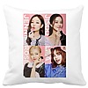 Perna Decorativa BlackPink, Model 5, 40x40 cm, Alba, Mata, Husa Detasabila, Burduf 4 bscalbmat0790
