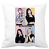 Perna Decorativa BlackPink, Model 9, 40x40 cm, Alba, Mata, Husa Detasabila, Burduf 4 bscalbmat0794