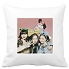 Perna Decorativa BlackPink, Model 14, 40x40 cm, Alba, Mata, Husa Detasabila, Burduf 4 bscalbmat0798