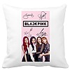 Perna Decorativa BlackPink, Model 16, 40x40 cm, Alba, Mata, Husa Detasabila, Burduf 4 bscalbmat0801