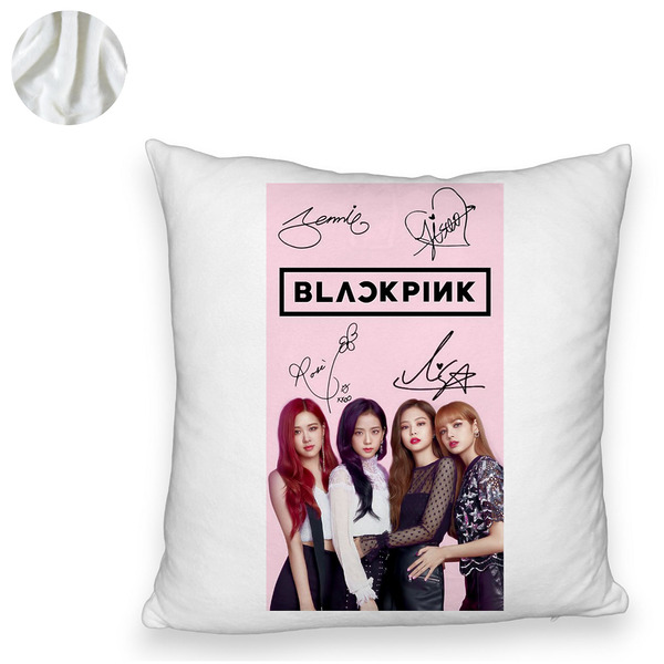 Perna Decorativa Fluffy BlackPink, Model 16, 45×45 cm, Cu fermoar 6 1 0000 bspff0801