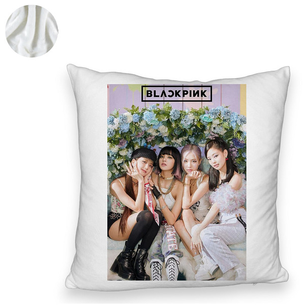 Perna Decorativa Fluffy BlackPink, Model 11, 45×45 cm, Cu fermoar 6 1 0004 bspff0796