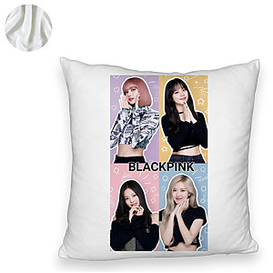 Alternative view of Perna Decorativa Fluffy BlackPink, Model 9, 45×45 cm, Cu fermoar