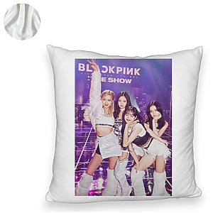 Alternative view of Perna Decorativa Fluffy BlackPink, Model 7, 45×45 cm, Cu fermoar