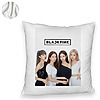 Perna Decorativa Fluffy BlackPink, Model 6, 45×45 cm, Cu fermoar 8 1 0009 bspff0791
