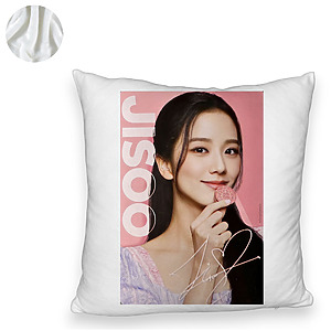 Alternative view of Perna Decorativa Fluffy BlackPink Jisoo 3, 45×45 cm, Cu fermoar
