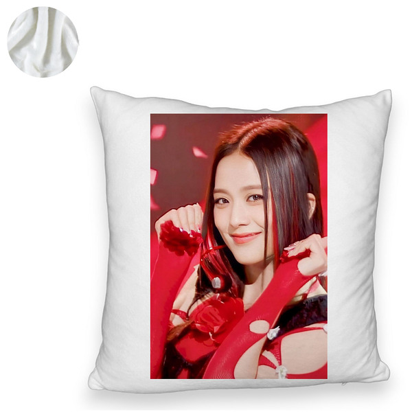Perna Decorativa Fluffy BlackPink Jisoo 1, 45×45 cm, Cu fermoar 6 1 0026 bspff0774