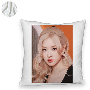 Alternative view of Perna Decorativa Fluffy BlackPink Rose 5, 45×45 cm, Cu fermoar