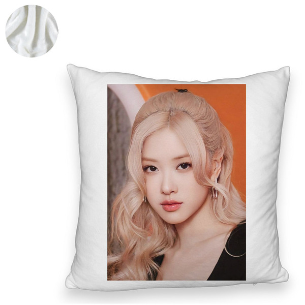 Perna Decorativa Fluffy BlackPink Rose 5, 45×45 cm, Cu fermoar 6 1 0031 bspff0769