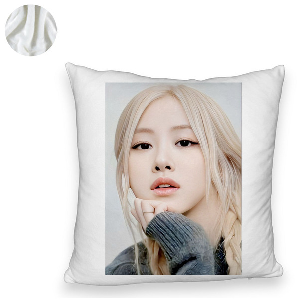 Perna Decorativa Fluffy BlackPink Rose 1, 45×45 cm, Cu fermoar 6 1 0035 bspff0765