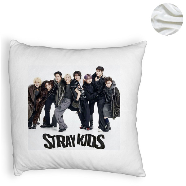 Perna Decorativa Fluffy , Stray Kids 6, 45×45 cm, Cu fermoar 6 1 0045 bspff0755