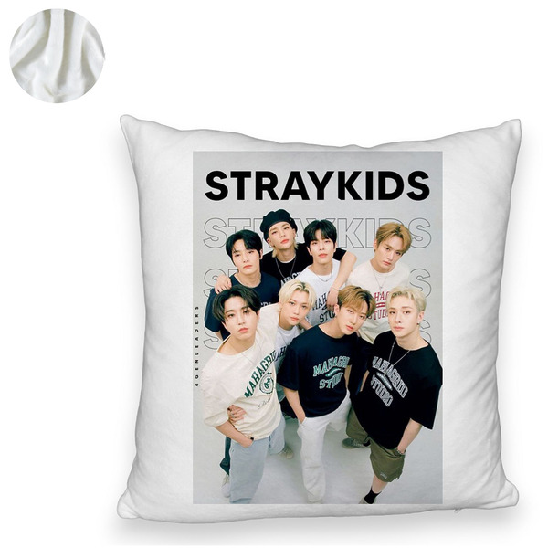 Perna Decorativa Fluffy , Stray Kids 4, 45×45 cm, Cu fermoar 6 1 0047 bspff0753