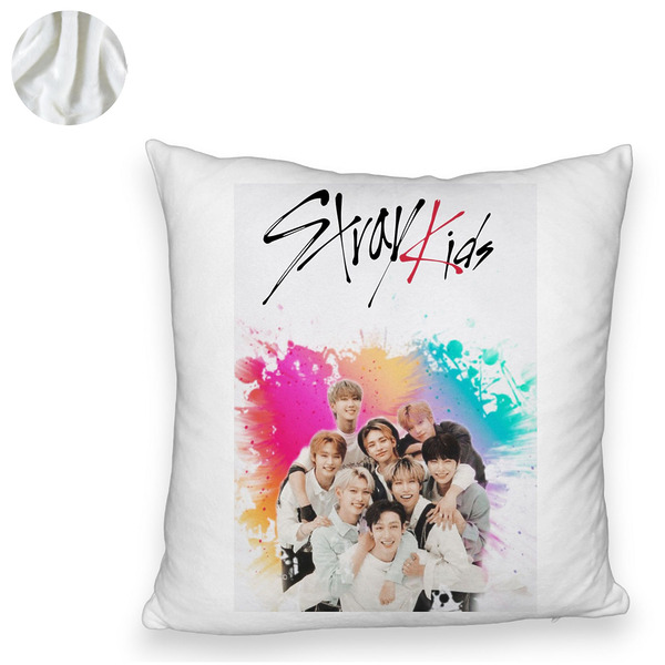 Perna Decorativa Fluffy , Stray Kids 3, 45×45 cm, Cu fermoar 6 1 0048 bspff0752