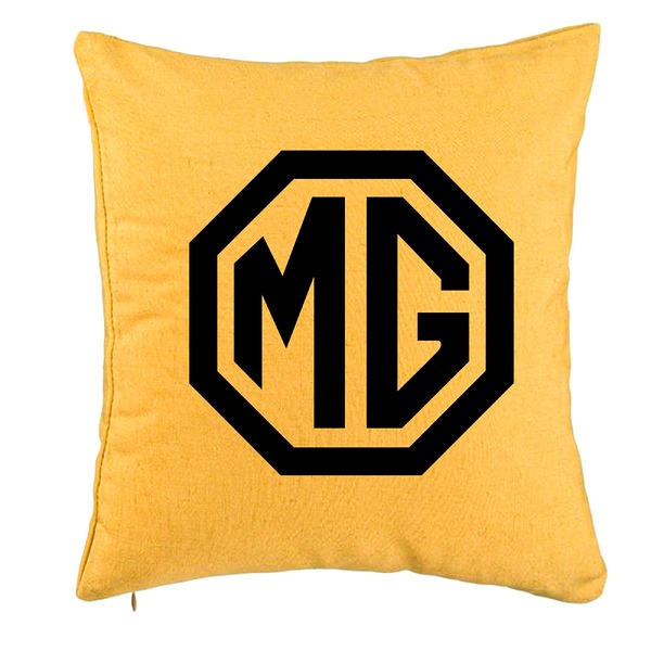 Perna Decorativa, MG, 40x40 cm, Galben, Husa Detasabila, Burduf 5 bpglbn0735