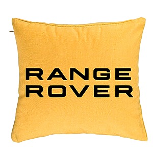 Perna Decorativa, Range Rover, 40x40 cm, Galben, Husa Detasabila, Burduf