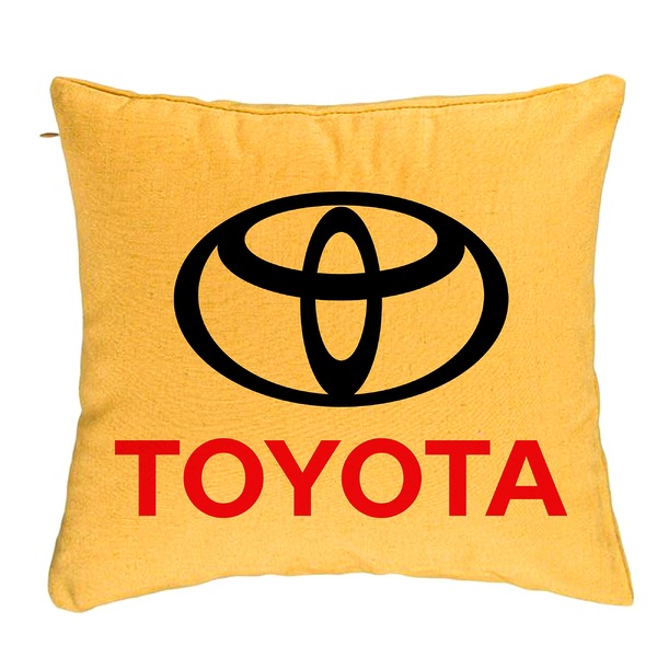Perna Decorativa, Toyota, 40x40 cm, Galben, Husa Detasabila, Burduf 5 bpglbn0748 rotated e1741284170500