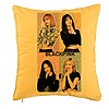 Perna Decorativa BlackPink, Model 9, 40x40 cm, Galben, Husa Detasabila, Burduf 7 bpglbn0794