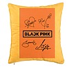 Perna Decorativa BlackPink, Model 13, 40x40 cm, Galben, Husa Detasabila, Burduf 7 bpglbn0797