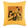 Perna Decorativa BlackPink, Model 14, 40x40 cm, Galben, Husa Detasabila, Burduf 7 bpglbn0798