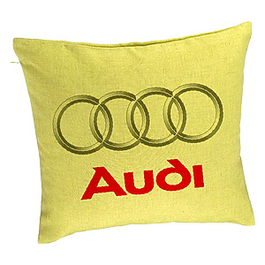 Perna Decorativa, Audi, 40×40 cm, Verde, Husa Detasabila, Burduf