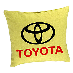 Perna Decorativa, Toyota, 40×40 cm, Verde, Husa Detasabila, Burduf