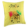 Perna Decorativa, Stray Kids 3, 40×40 cm, Verde, Husa Detasabila, Burduf 7 bpvrd0752