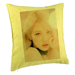 Perna Decorativa BlackPink Rose 4, 40×40 cm, Verde, Husa Detasabila, Burduf