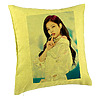 Perna Decorativa BlackPink Jennie 2, 40×40 cm, Verde, Husa Detasabila, Burduf 7 bpvrd0779