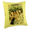 Perna Decorativa BlackPink, Model 11, 40x40 cm, Verde, Husa Detasabila, Burduf 7 bpvrd0796
