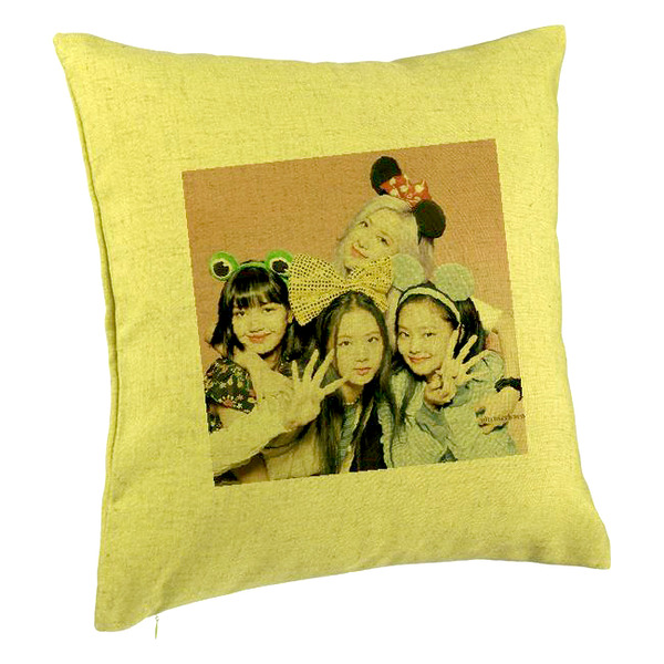 Perna Decorativa BlackPink, Model 14, 40x40 cm, Verde, Husa Detasabila, Burduf 5 bpvrd0798