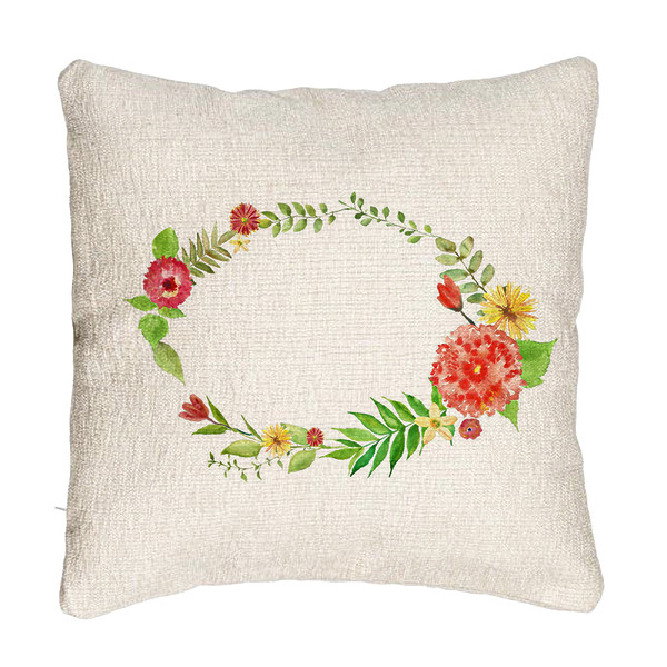 Perna Decorativa Canapea, Model Florale 2, 40x40 cm, Cu fermoar 5 bsc0005