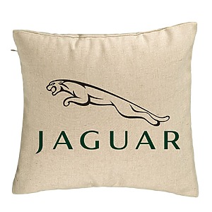 Perna Decorativa, Jaguar, 40×40 cm, Bej, Husa Detasabila, Burduf