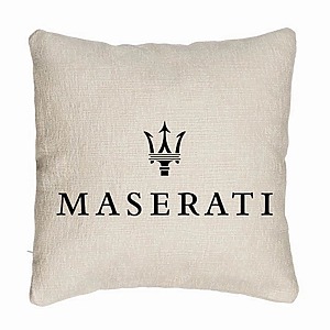 Perna Decorativa Canapea , Maserati, 40×40 cm, Husa Detasabila, Burduf