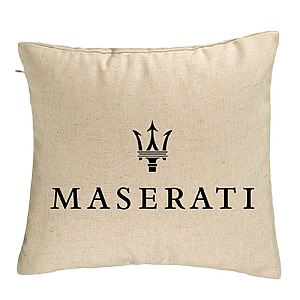 Perna Decorativa, Maserati, 40×40 cm, Bej, Husa Detasabila, Burduf