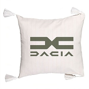 Perna Decorativa cu Franjuri , Dacia, 45×45 cm, Cu fermoar