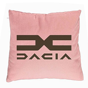 Perna Decorativa, Dacia, 40x40 cm, Roz, Husa Detasabila, Burduf