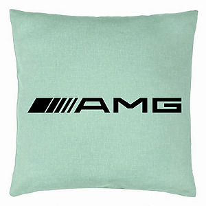 Perna Decorativa, AMG, 40×40 cm, Verde Menta, Husa Detasabila, Burduf