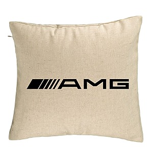 Perna Decorativa, AMG, 40×40 cm, Bej, Husa Detasabila, Burduf