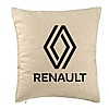 Perna Decorativa, Renault, 40×40 cm, Bej, Husa Detasabila, Burduf 7 bsc0738