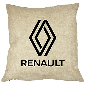 Perna Decorativa, Renault, 40×40 cm, Husa Detasabila, Burduf
