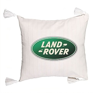 Perna Decorativa cu Franjuri , Land Rover, 45×45 cm, Cu fermoar