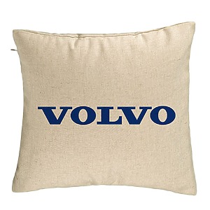 Perna Decorativa, Volvo, 40×40 cm, Bej, Husa Detasabila, Burduf