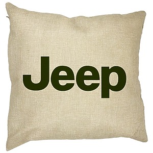 Perna Decorativa, Jeep, 40×40 cm, Husa Detasabila, Burduf