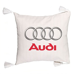 Perna Decorativa cu Franjuri , Audi, 45×45 cm, Cu fermoar