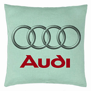 Perna Decorativa, Audi, 40×40 cm, Verde Menta, Husa Detasabila, Burduf